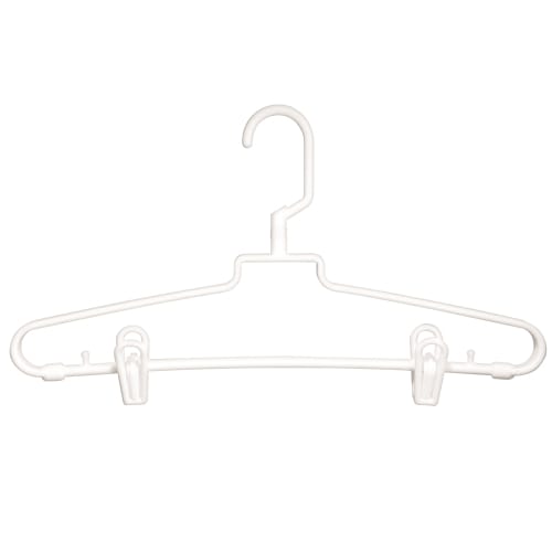 Plastic Hanger Hook with Clip, White